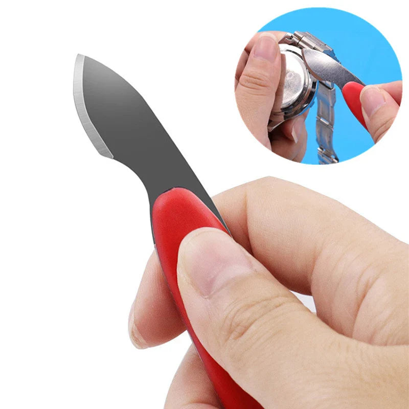 Watch Case Opener Tool – Metal & Plastic Pry Knife for Watch Back Cover Removal & Professional Watch Repair Tools