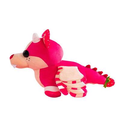 Strawberry Shortcake Bat Dragon Plush Toy - Cute Fantasy Creature Soft Stuffed Doll Gift