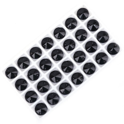Crystal Rhinestone Flatback Beads - AB Round Shell Gems for DIY Crafts, Clothing & Wedding Decoration