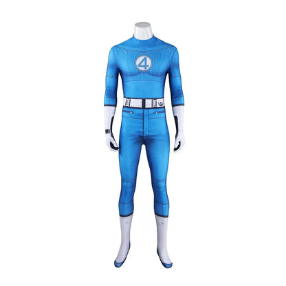 Fantastic Four Thing & Reed Richards Cosplay Costume – Blue Invisible Man Jumpsuit for Halloween & Superhero Events