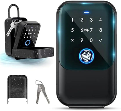YRHAND TTlock Smart Fingerprint Lock Box – Digital Password, IC Card, Tuya Electronic Portable IP66 Security for Smart Home