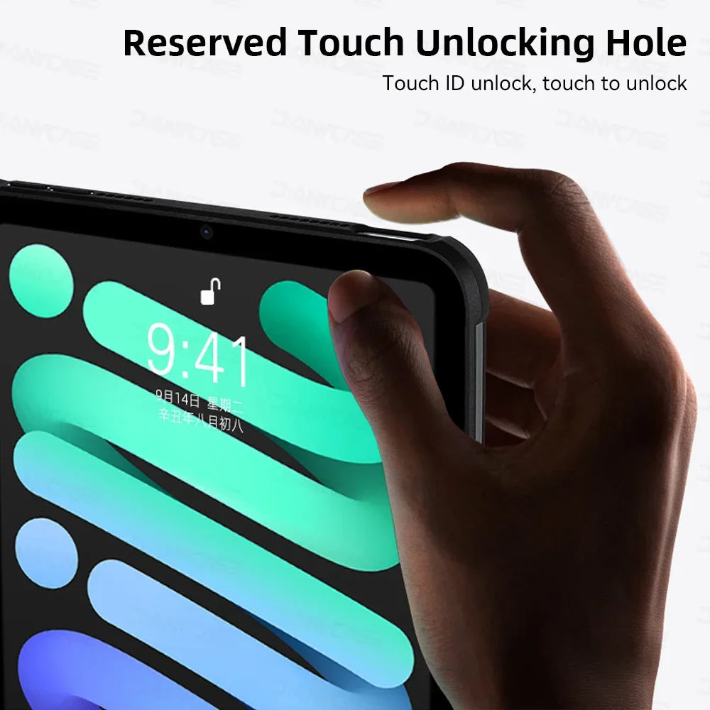 Transparent Silicone Case for iPad Pro 11, 10.2 9/8/7 Gen, 9.7 5/6 Gen, Air 4/5 10.9, Mini 4/5/6