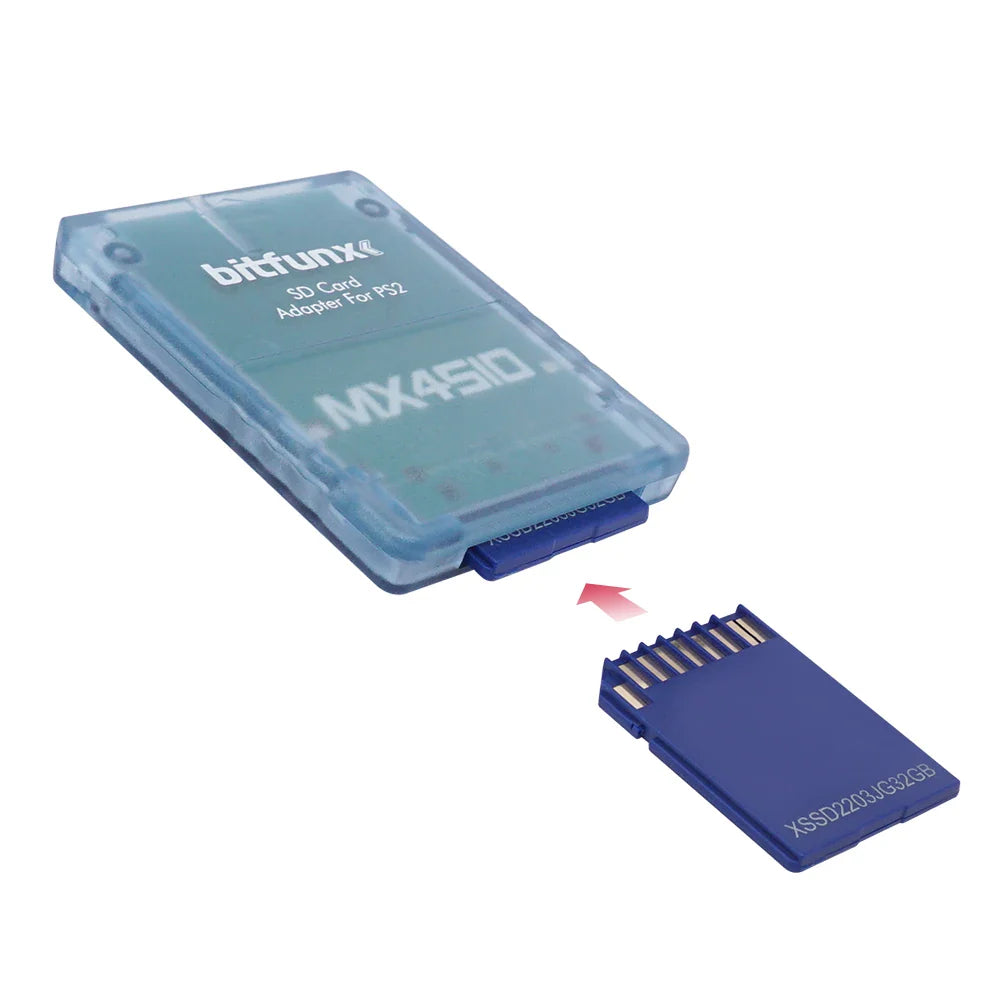 MX4SIO SIO2SD TF/SD Card Adapter – Memory Card Reader for PS2 Game Consoles