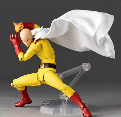 KAIYODO Revoltech ONE PUNCH-MAN Saitama Action Figure – PVC Anime Statue, Collectible Decor & Gift
