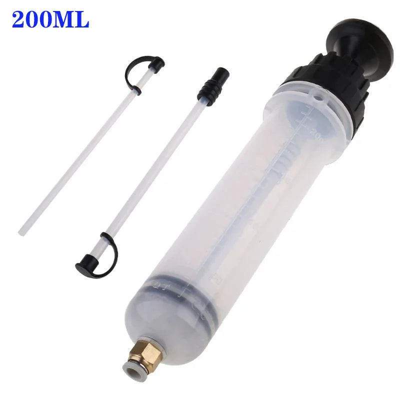 Car Oil & Brake Fluid Extractor – Manual Syringe Pump for Oil Change, Vacuum Suction, Fuel Transfer Hand Pump