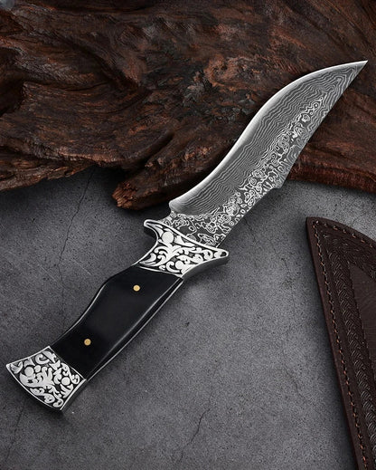Portable Outdoor Knife – Sharp Straight Blade for Fishing, Camping, and Field Use