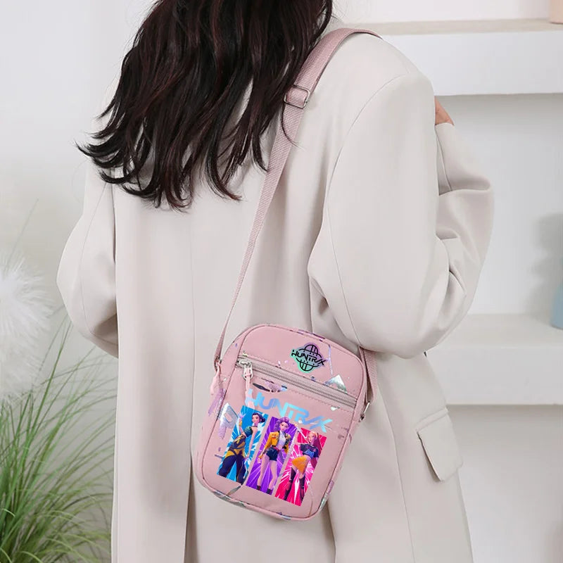 K-Pop Demon Hunters Crossbody Phone Bag – HUNTRX Rumi Huntrix Coin Wallet Shoulder Purse