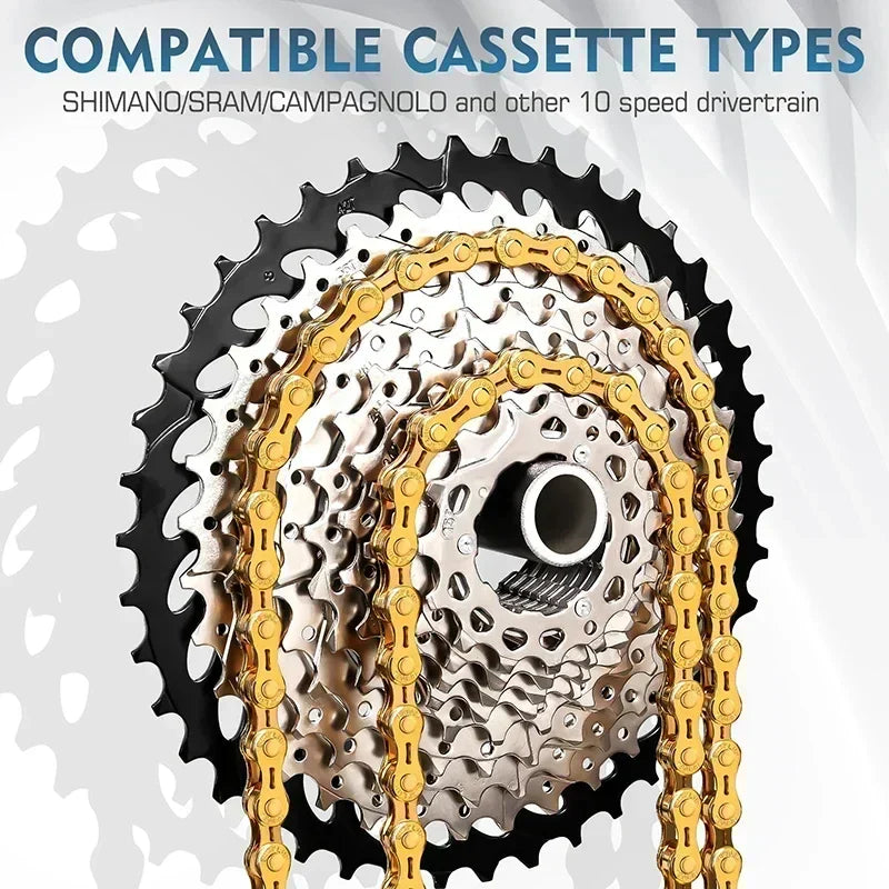 BUCKLOS MTB Bike Chain – 12 & 11 Speed Mountain & Road Bicycle Chain, Compatible with 8-12 Speed Cycling Parts