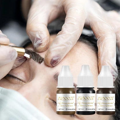 New Top Tattoo Microblading Paint Ink: 3ml Pigment for Semi Permanent Body Art - Eyebrows, Eyeliner, Lips Tint Makeup Supplies