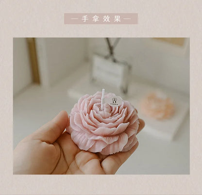 Peony Flower Scented Candle - Perfect Gift Decoration for Mother's Day & Birthdays