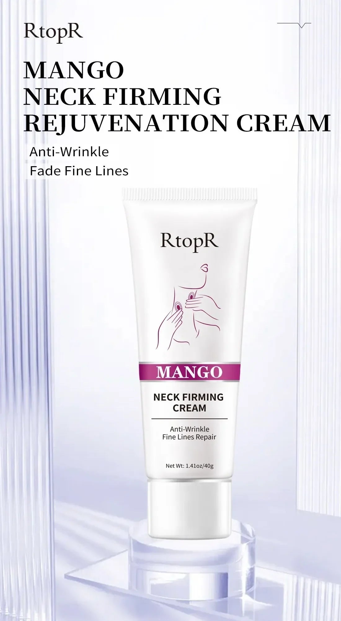 Rtopr Neck Cream — Reinforced Wrinkle Removal, Whitening & Moisturizing, Rejuvenating Neck Skincare