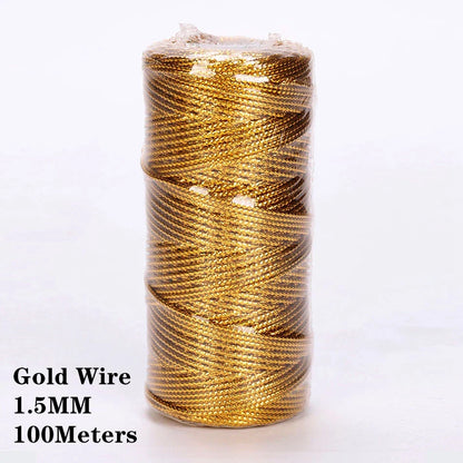 2mm 100M Macrame Cotton Cord – Twine Thread for DIY Crafts, Wall Hangings, Bohemian Wedding & Home Decor