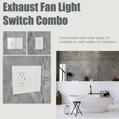 MOES Tuya Wi-Fi Smart Light Switch – US Single Pole Push Button Wall Switch, Alexa & Google Home Compatible, Neutral Wire Required