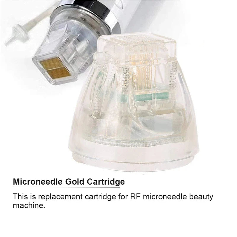 Disposable Fractional RF Cartridge – Gold Plated 10/25/64 Pins Nano Accessory for Anti-Stretch Marks Treatment