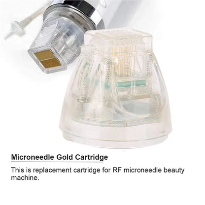 Disposable Fractional RF Cartridge – Gold Plated 10/25/64 Pins Nano Accessory for Anti-Stretch Marks Treatment