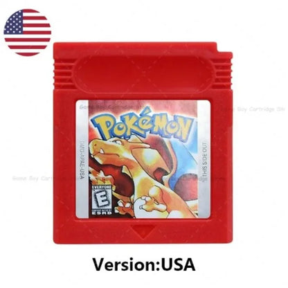 GBC Pokémon Game Cartridge Bundle – Red, Blue, Crystal, Gold, Silver, Yellow & Green, Multi-Language
