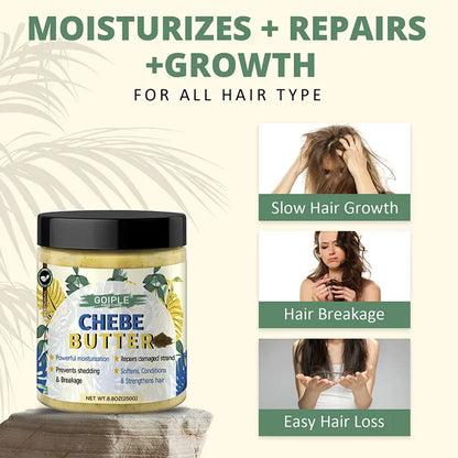 GOIPLE Chebe Butter Hair Treatment - Deep Nourishing Repair Oil Mask for Hair Growth & Damage Care