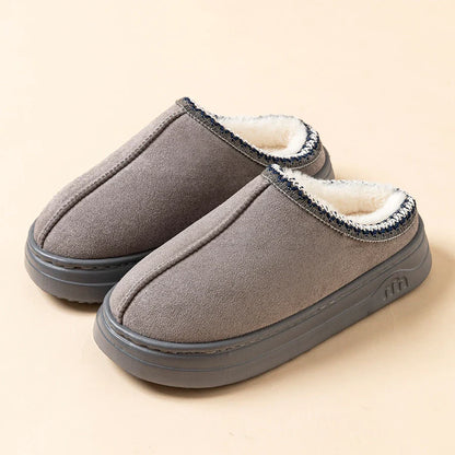 Winter Women's Slippers – Fashionable Fuzzy Fur, Anti-Slip Soft Sole, Warm Indoor & Outdoor Plush Houseshoes for Men & Women