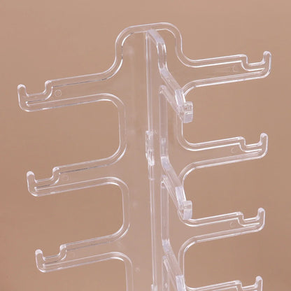 Plastic Sunglasses Display Rack – Eyeglasses Storage Stand for Home Organizer
