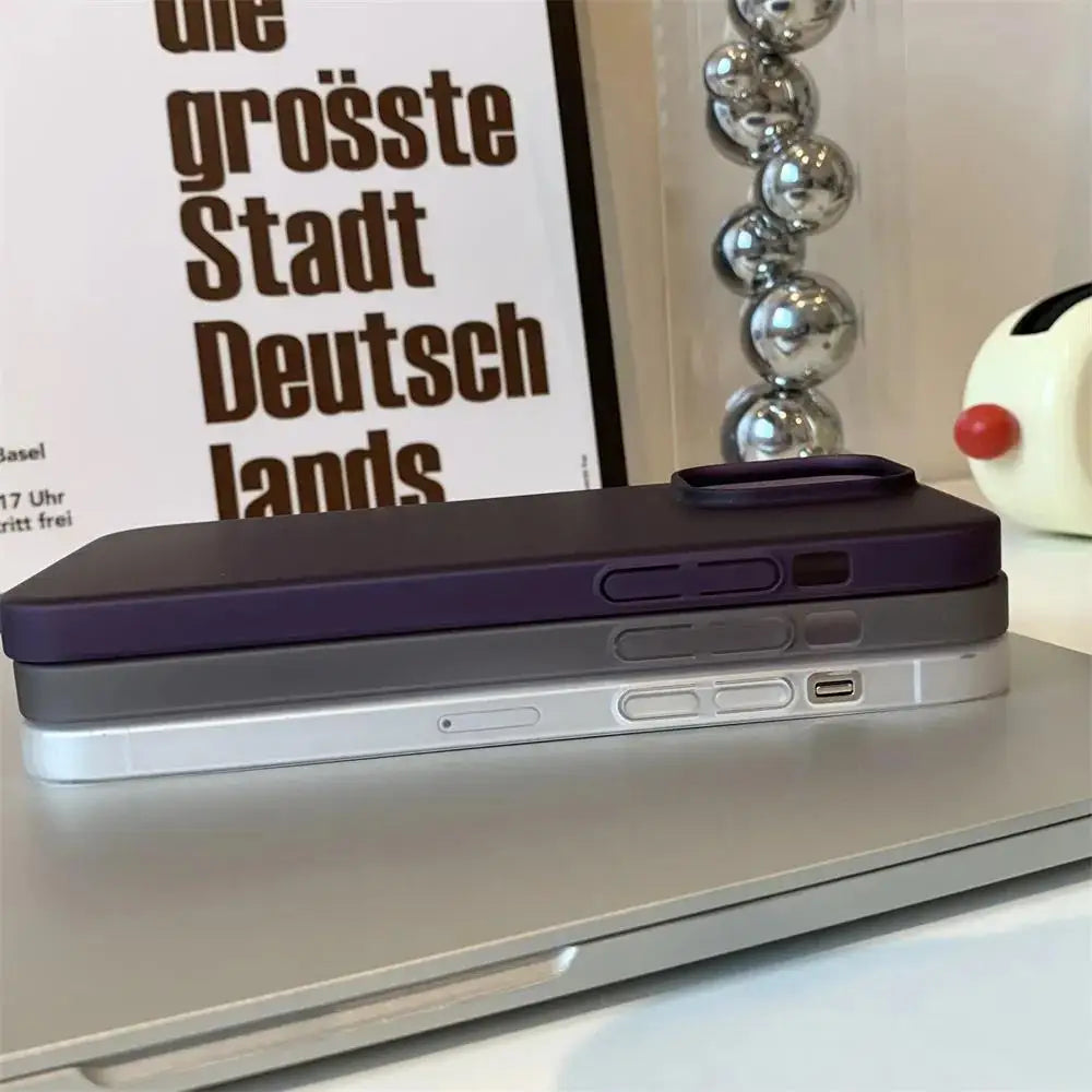 Matte Ultra-Thin iPhone Case – Hard PC Translucent Cover with MagSafe Magnetic Wireless Charging, Fits iPhone 11-17 Pro Max