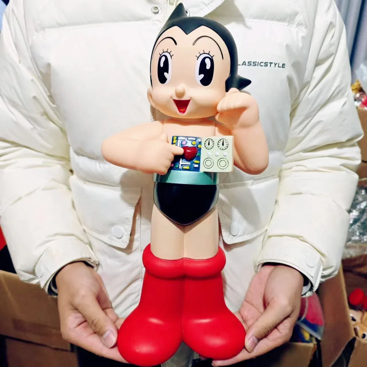 40CM AstroBoy Mighty Atom PVC Action Figure – Movable Anime Statue Collectible Toy, Holiday Gift