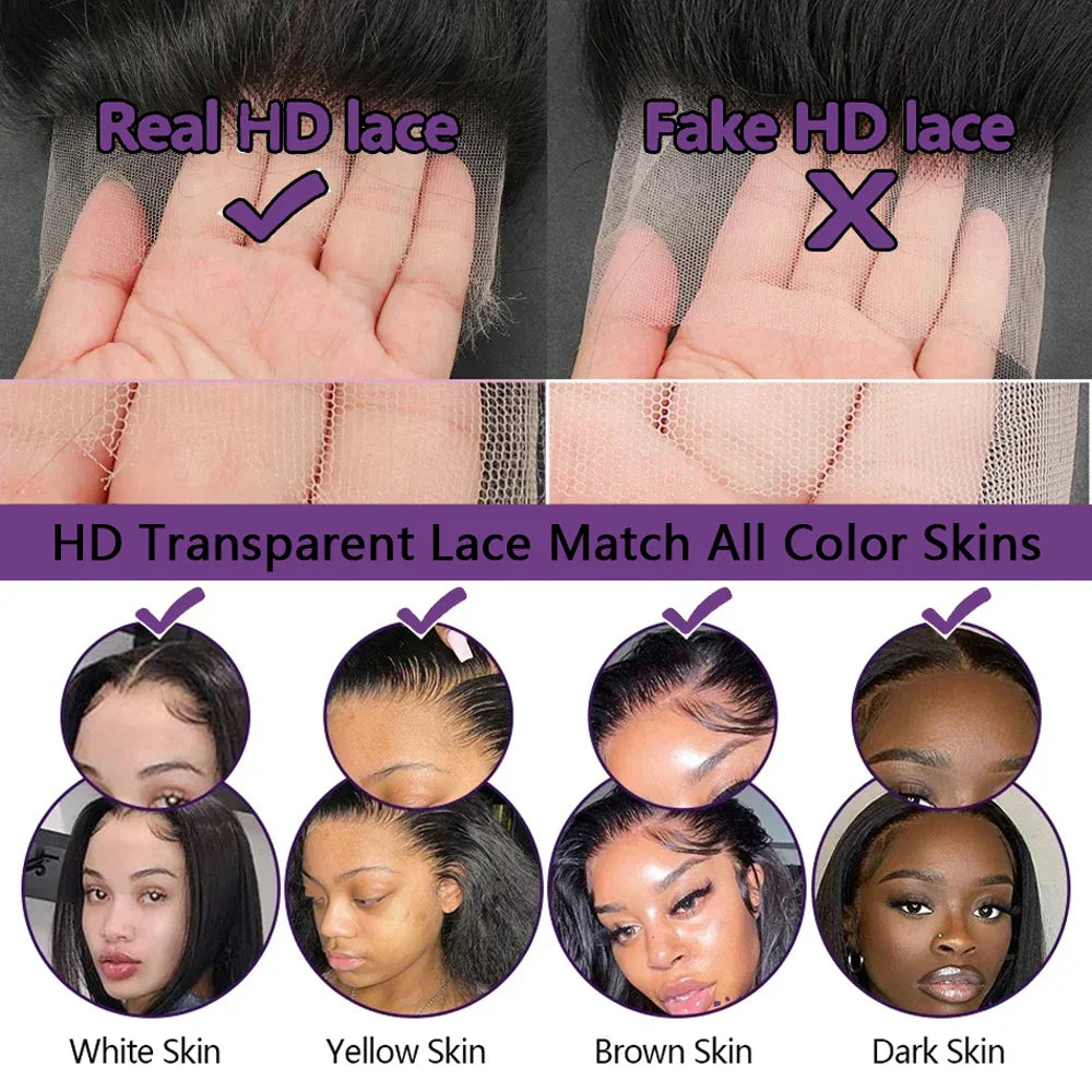 Valuri 250% Density Body Wave HD Lace Front Wig – 13x4 & 13x6 Brazilian Human Hair Wig, 30-40 Inch for Black Women