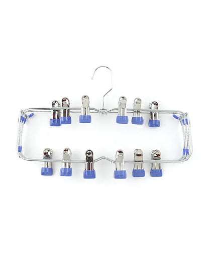 Multi-Functional Folding Multi-Layer Pants Rack – Anti-Slip Seamless Wardrobe Hanger for Home Storage