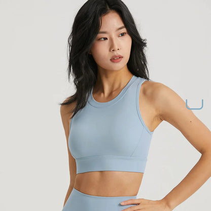 INLUMINE Anti-Light Sports Bra – Backless Yoga & Gym Fitness Top for Women