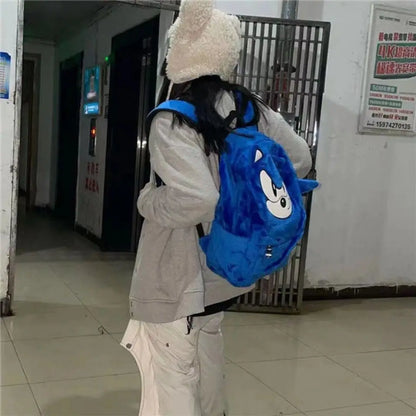 Pokemon Cartoon Plush Backpack - Large Capacity Student School Bag for Boys & Girls Kids