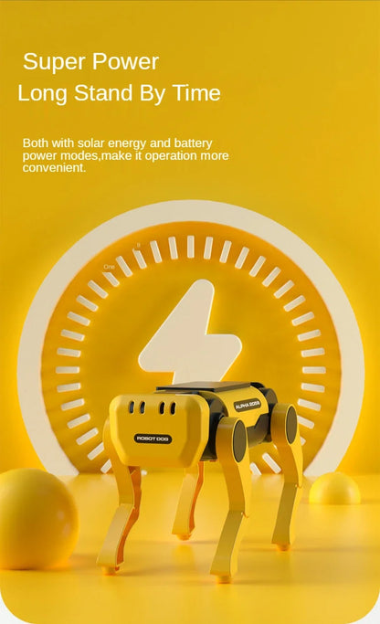 Solar Powered Robot Dog Kit – DIY STEM Science Experiment Toy for Kids, Educational Puppy Model, Christmas Gift