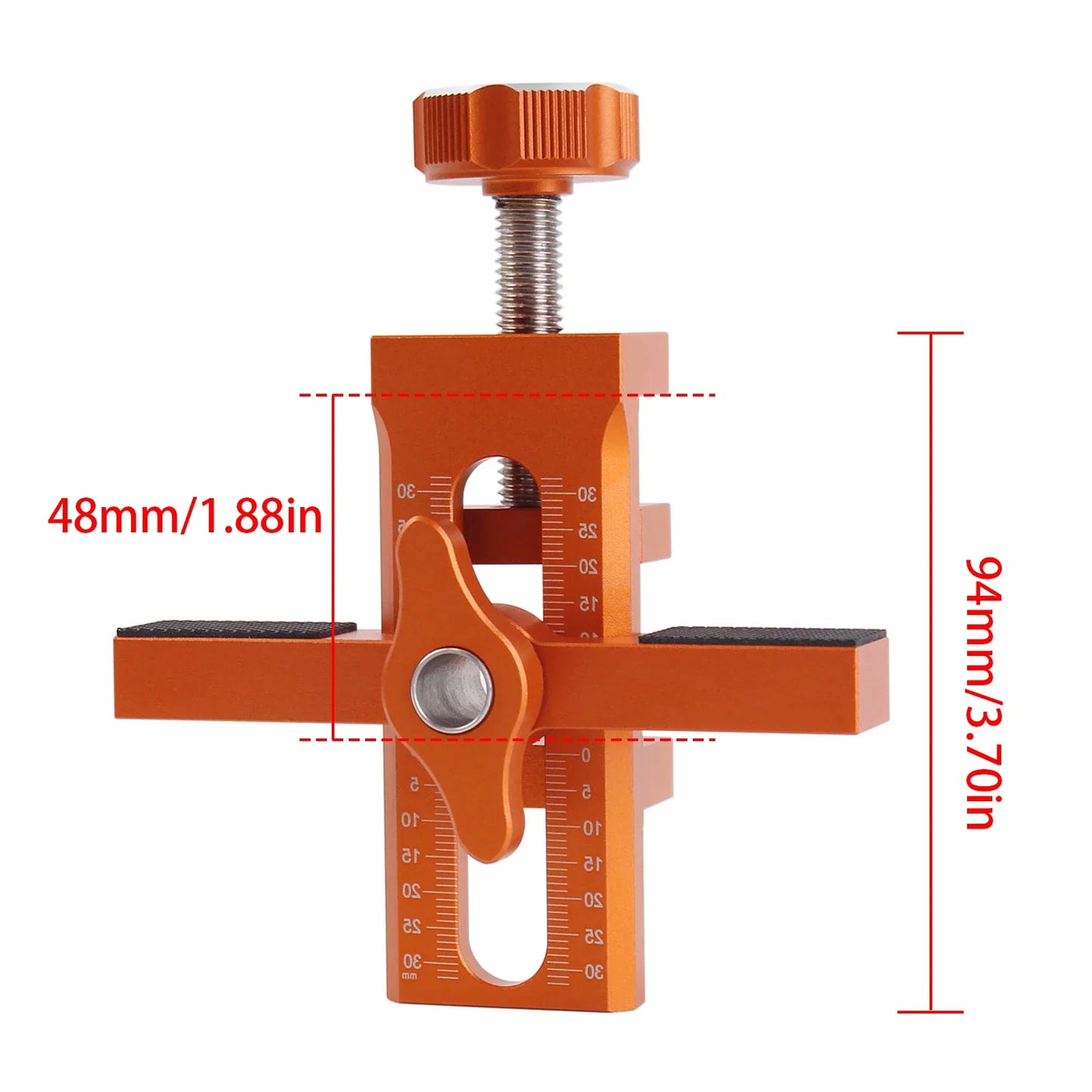 10mm Rebounder Mounting Jig – 2-in-1 Wardrobe & Cabinet Door Installation Template Tool for Quick Closet Door Mounting