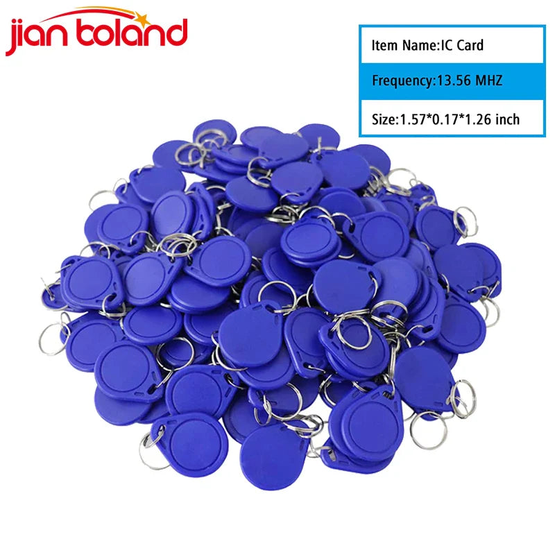 10/50/100pcs 13.56MHz RFID Key Fobs – Read Only S50 Proximity IC Smart Card Tokens for Access Control System