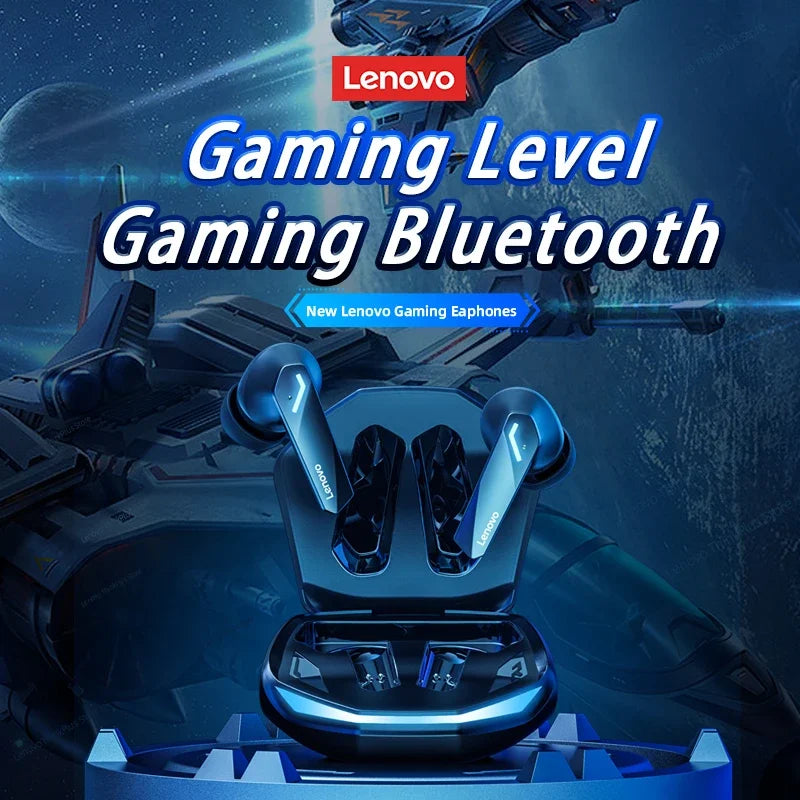 5PCS Original Lenovo GM2 Pro TWS Wireless Earphones – Bluetooth 5.3 HD Earbuds with Mic, Touch Control Sports Headphones