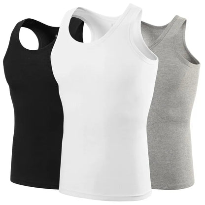 Sweat in Style: Men's Pure Cotton Bodybuilding Vest - Comfortable Outerwear for Motion and Sweatshirt Sessions