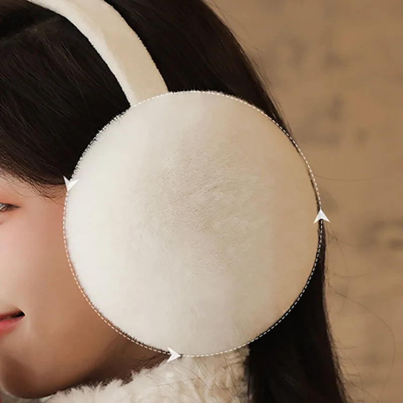 Solid Soft Plush Ear Warmer: Winter Earmuffs for Women & Men - Fashion Outdoor Earflap Protection Ear-Muffs Ear Cover