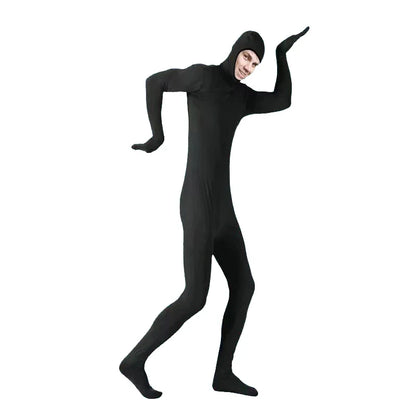 24PCS Zentai Invisible Jumpsuits – Skin-Tight Spandex Bodysuit Cosplay Costume for Halloween, Carnival & Stretch Full-Body Wear