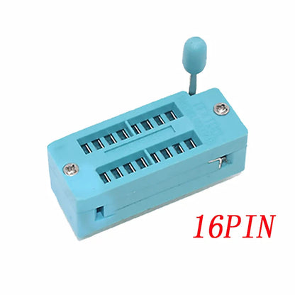 2.54mm Green DIP ZIF IC Socket – Universal P14-P40 Pin Solder Type Test Socket for IC Lock