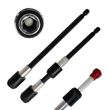 3PC Hexagonal Quick Release Self-locking Extension Rod Set - Electric Drill Driver Screwdriver Extension Tools