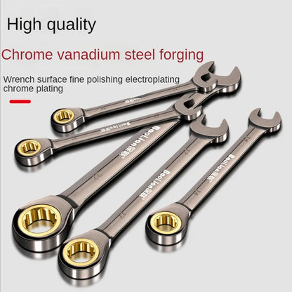 Adjustable Torque Universal Torx Wrench - 8-22mm Ratchet Spanner for Bicycle, Motorcycle, Car Repair Tools
