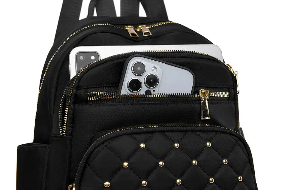 Luxury Designer Women's Oxford Rucksack - High-Quality Small Schoolbag, Youth Student Leisure Backpack, Travel Shoulder Bag