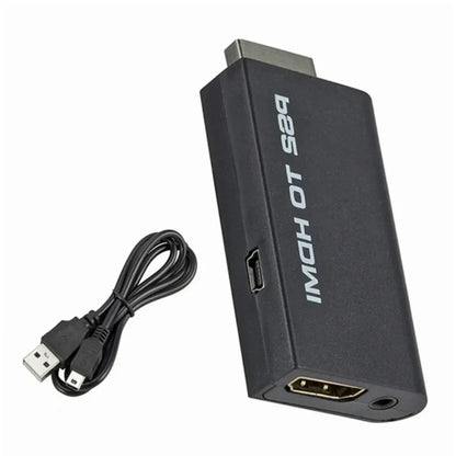 PzzPss PS2 to HDMI Converter with 3.5mm Audio Output – Supports 480i/480p/576i HD Display Modes