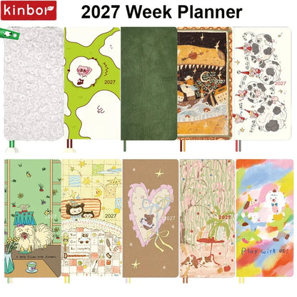 2027 Pocket Weekly Planner Notebook - Compact Schedule Organizer for Daily Planning & Productivity