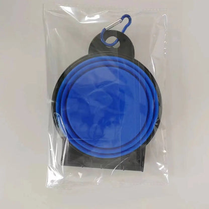 Foldable Dual Bowl Feeding Bowl | Portable Outdoor Travel Dog and Cat Drinking Bowl | 2-in-1 Design