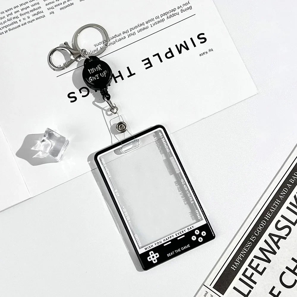 Kpop Card Holder — Fashion Transparent Student ID & Photocard Protector with String for Kids & Idol Fans