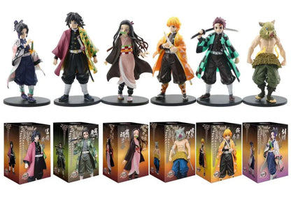 Anime Demon Slayer Kimetsu no Yaiba Figures – Kamado Tanjirou, Agatsuma Zenitsu & Nezuko PVC Action Models