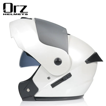 Dual Lens Full Face Motorcycle Helmet - Racing Downhill Motorbike Protective Safety Helmet Gear