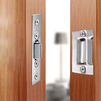 Hidden Stainless Steel Cabinet Door Latch – Heavy-Duty Roller Catch Lock for Cupboards & Wooden Doors, High-Quality Hardware