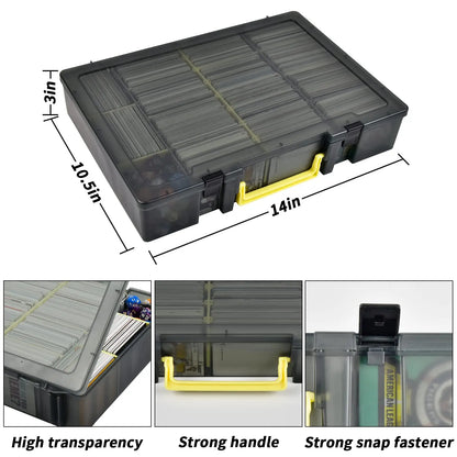 2300+ Trading Card Storage Box – Playing Card Case Organizer for PM TCG, Yu-Gi-Oh, CAH & Phase 10
