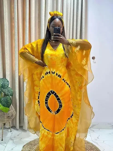 African Traditional Maxi Dress - Dashiki Ankara Kaftan Gown Abaya Outfit