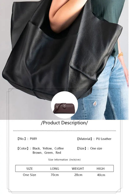 Rretro Handmade Large Beach Tote Bag – High Capacity Zipper Shoulder Handbag for Ladies